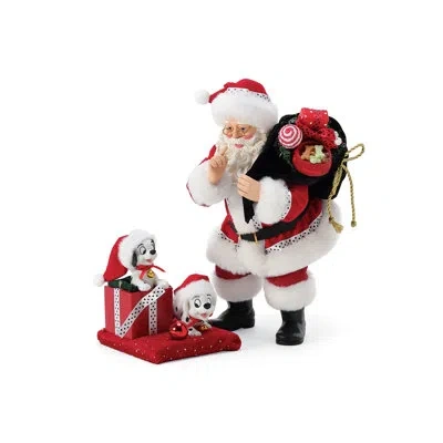 Jim Shore Disney Licensed  101 Reasons To Love Christmas Santa 10in In Black;white;red