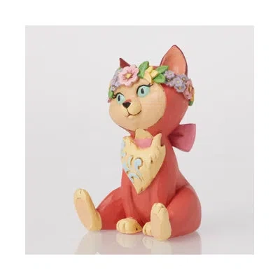 Jim Shore Disney Traditions Alice In Wonderland Dinah Mini Figurine 3.1in H In Yellow;orange