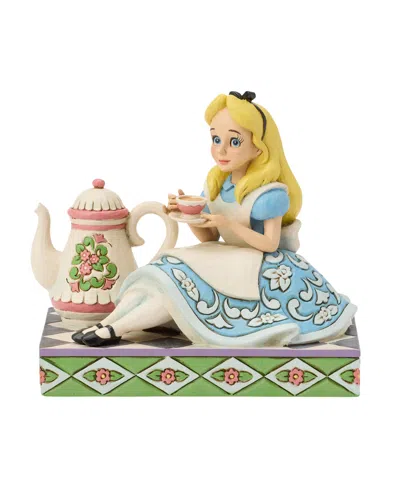 Jim Shore Disney Traditions Alice With Teapot In Blue