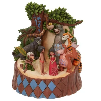 Jim Shore Disney Traditions Carved By Heart Jungle Book Figurine 8in H In Brown;green;tan
