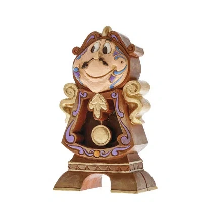 Jim Shore Disney Traditions Cogsworth Figurine 4.25in H In Brown;white
