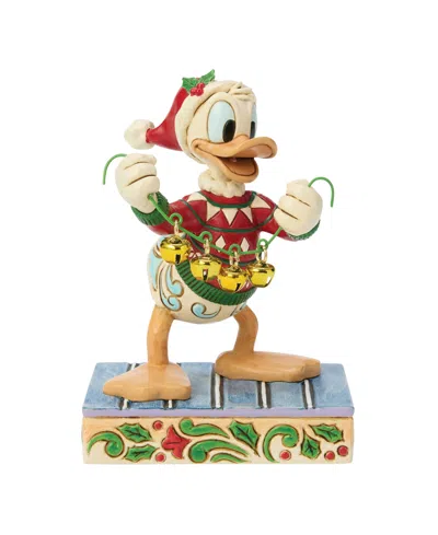Jim Shore Disney Traditions Donald Duck With Bells Figurine In Multi