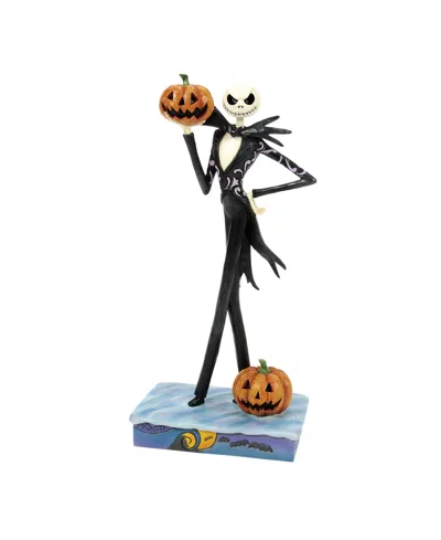 Jim Shore Disney Traditions Jack Holding Pumpkin In Multi