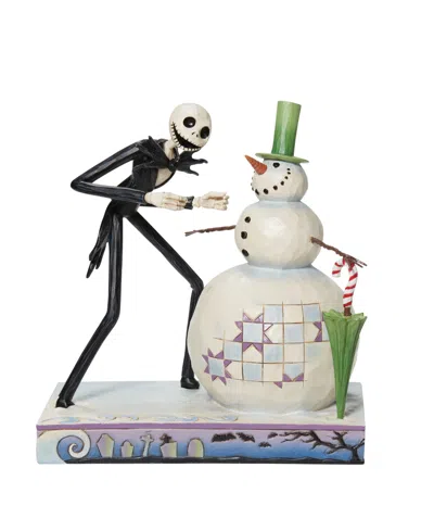 Jim Shore Disney Traditions Jack With Snowman In Multi