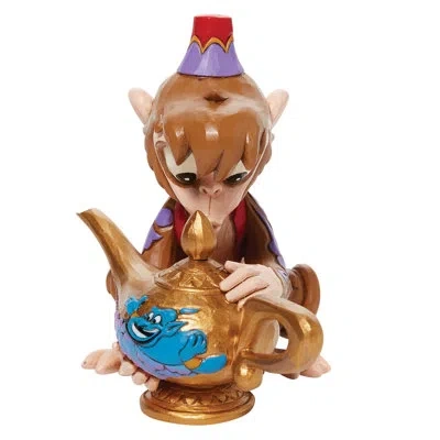 Jim Shore Disney Traditions  Abu Genie Lamp Figurine 4.5in H In Brown;gold