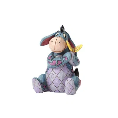 Jim Shore Disney Traditions  Mini Eeyore Figurine 3.25in H In Blue;white;purple