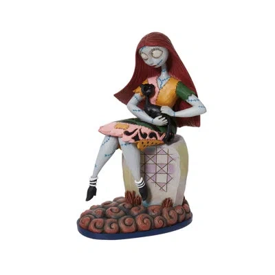 Jim Shore Disney Traditions  Sally Cat On Gravestone Figurine 8in H In Black;gray