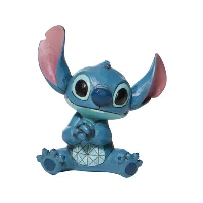 Jim Shore Disney Traditions  Stitch Mini Figurine 3.9in H In Blue;pink
