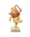 Jim Shore Disney Traditions Pooh Christmas Candy Cane In Yellow