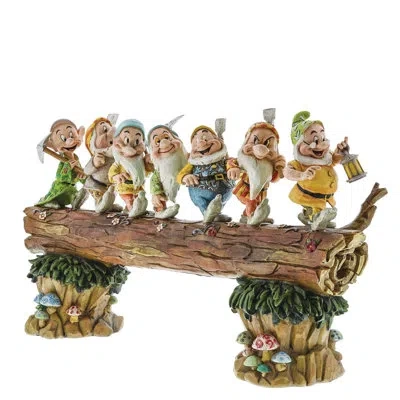 Jim Shore Disney Traditions Seven Dwarfs Figurine 8.25in H In Blue;white;green