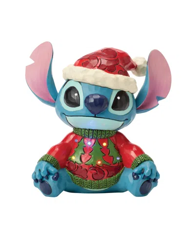 Jim Shore Disney Traditions Stitch Led Sweater Figurine In Multi