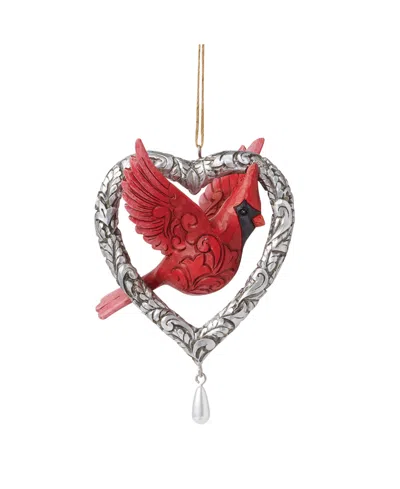 Jim Shore Forever In My Heart Ornament In Multi