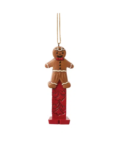 Jim Shore Gingerbread Man Pez Ornament In Multi