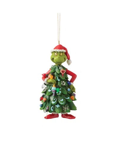 Jim Shore Grinch Dressed As Tree Ornament In Multi