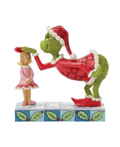 Jim Shore Grinch Fig Grinch Patting Cindy In Multi