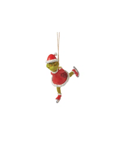 Jim Shore Grinch Grinch Ice Skating In Multi