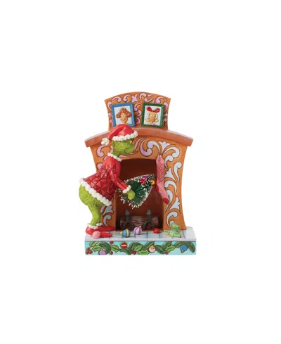 Jim Shore Grinch Pushing Sisal Tree Up Figurine In Multi