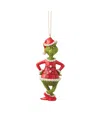Jim Shore Grinch With Hands On Hips Ornament In Multi