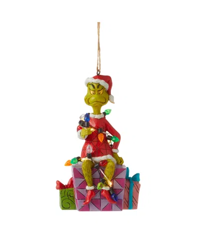 Jim Shore Grinch Wrapped In Lights Orn Figurine In Multi
