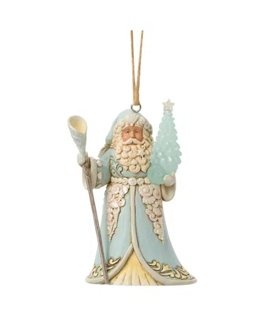 Jim Shore Heartwood Creek Coastal Santa With Sea Glass In Multi