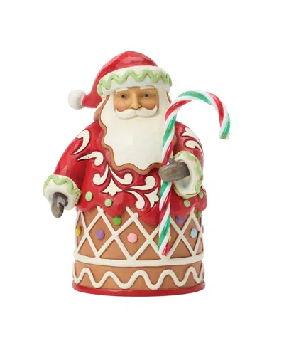 Jim Shore Heartwood Creek Fig Gingerbread Santa In Red