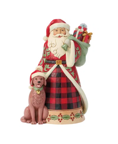 Jim Shore Heartwood Creek Fig Highland Glen Santa In Red