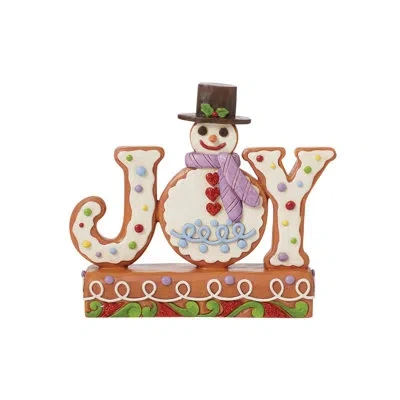Jim Shore Heartwood Creek Gingerbread Christmas Joy Figurine 6in In Multi