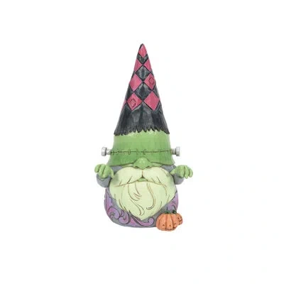 Jim Shore Heartwood Creek Green Monster Gnome Figurine 6.5in H In Pink;black;green;multi