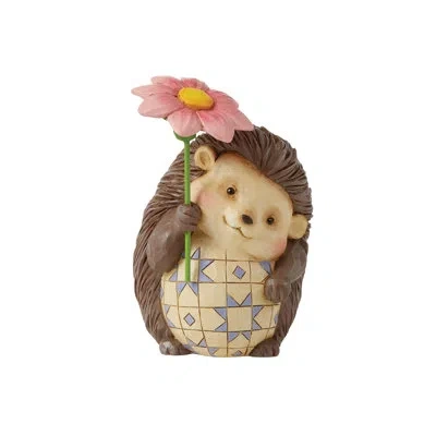 Jim Shore Heartwood Creek Hedgehog Mini Figurine 4.3in H In Brown;beige;mutli