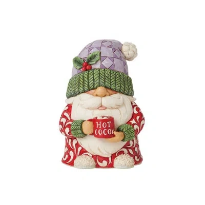 Jim Shore Heartwood Creek Hot Chocolate Gnome Figurine 4in In Multi