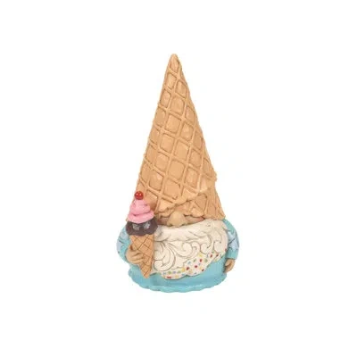 Jim Shore Heartwood Creek Ice Cream Gnome Figurine 6.4in H In Blue;white;tan
