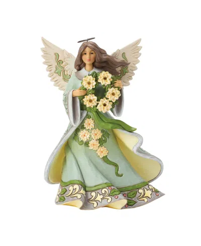 Jim Shore Heartwood Creek Opal Moss Angel Figurine In Multi