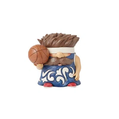 Jim Shore Heartwood Creek Sports Basketball Player Figurine 3.9in H In Blue;brown;red