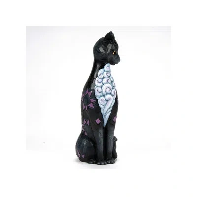 Jim Shore Heartwood Creek Vintage Cat With Led Glow Eyes Figurine 11.22in In Multi