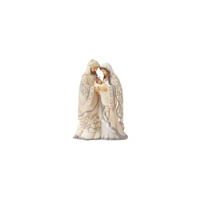 Jim Shore Heartwood Creek White Woodland Holy Family Figurine 8in In Multi