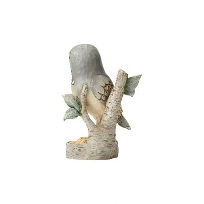 Jim Shore Heartwood Creek White Woodland Owl On Branch Figurine 4.5in H In White;beige