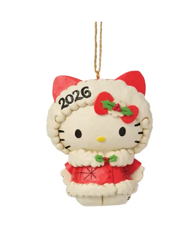 Jim Shore Hello Kitty 2026 Dated Hanging Ornament In Red Multi