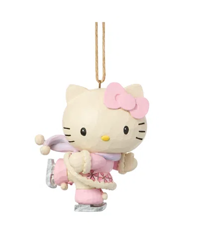 Jim Shore Hello Kitty Ice Skating Ornament In Multi