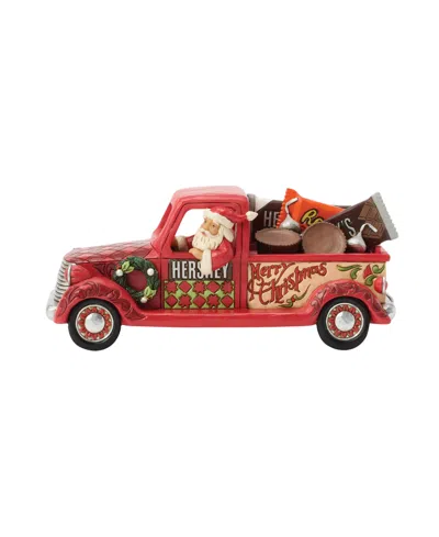 Jim Shore Hershey Fig Santa In Truck In Red