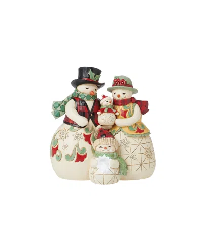 Jim Shore Highland Glen Snowmen Family Figurine In Multi