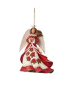 Jim Shore Holiday Christmas Angel With Cardinals Ornament In Multi