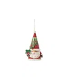 Jim Shore Holiday Ornament Santa Claus Gnome With Ornament In Multi