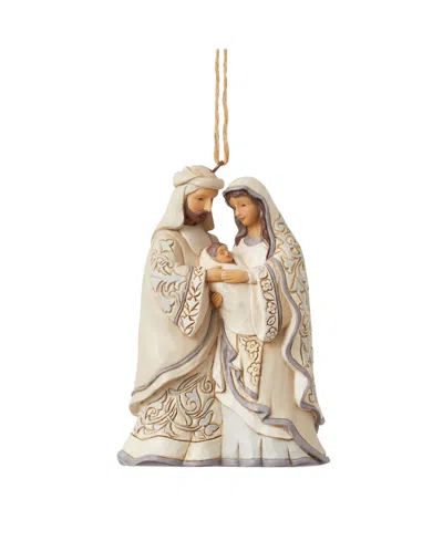 Jim Shore Holiday Woodland Holy Family Ornament In Multi