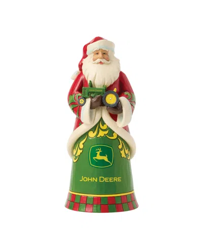 Jim Shore John Deere Santa With John Deere Tractor In Multi