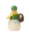 Jim Shore John Deere Snowman In John Deere Hat In Multi