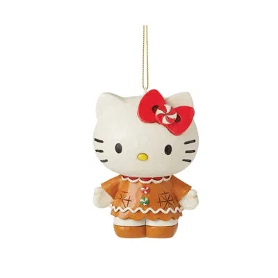 Jim Shore Jssan Hello Kitty Gingerbread H/o Ho 3.5in H In Brown