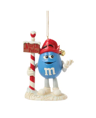 Jim Shore M And M's Blue Character Elf Ornament In Multi