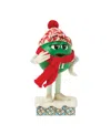 Jim Shore M And M's Green Character With Scarf In Multi