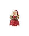 Jim Shore Mini Santa With Cardinal Figurine In Multi