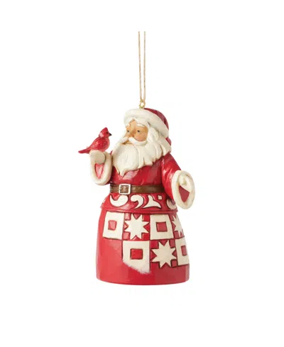 Jim Shore Nordic Noel Santa Ornament In Multi